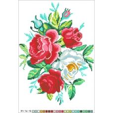 А4-16-018 Розы Канва для вышивки бисером Вышиванка