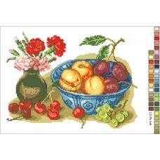 А4-16-021 Фрукты и ягоды. Канва для вышивки бисером Вышиванка