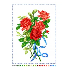 А4-16-101 Букет роз. Канва для вышивки бисером Вышиванка