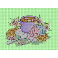 А4-16-133 Утренний кофе. Канва для вышивки бисером Вышиванка