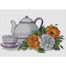 А4-16-134 Сервиз. Канва для вышивки бисером Вышиванка