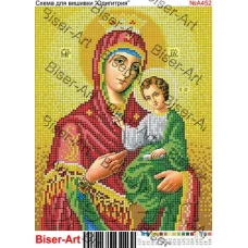 ВА-452а (А4) БМ Смоленская (Одигитрия). Схема для вышивки бисером БисерАрт