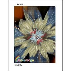 КЛВ-024 (А4) Цветок. Схема для вышивки бисером Кольорова