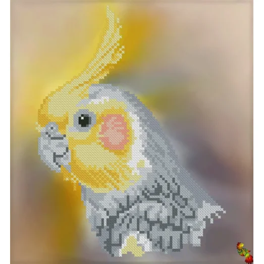 ФЧК-4257 Белый корелла. Схема для вышивки бисером Феникс