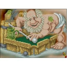 ФЧК-4259 Бильярд после баньки. Схема для вышивки бисером Феникс