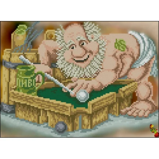 ФЧК-4259 Бильярд после баньки. Схема для вышивки бисером Феникс