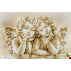 ФЧК-4243 Два ангелочка. Схема для вышивки бисером Феникс