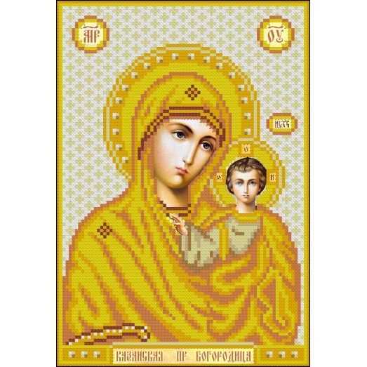 ИК4-0228(3) Казанская икона Божией матери (Венчальная пара в золоте). Феникс