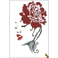 ФЧК-4215 Роза в волосах. Схема для вышивки бисером Феникс