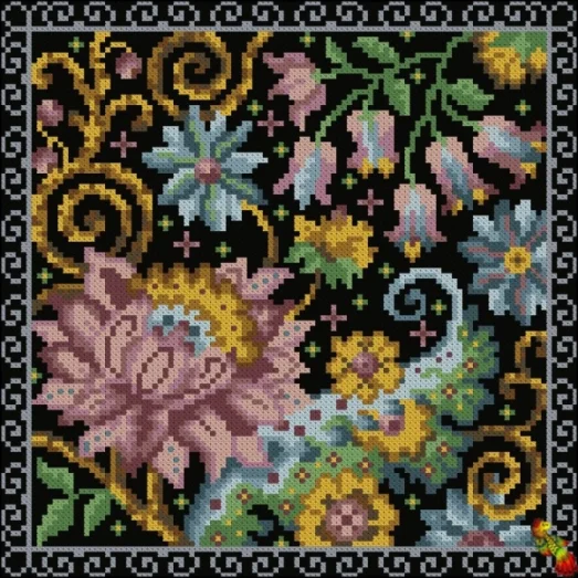 ФПК-4112 Сказочный ночной сад. Схемы для вышивки. Феникс