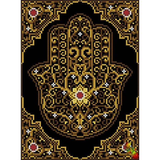 ФЧК-4240 Золотой талисман Хамса. Схема для вышивки бисером Феникс