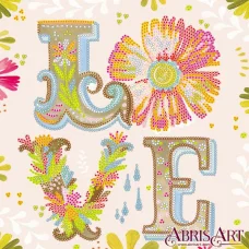 АС-563 Любовь. Схема на художественном холсте Абрис Арт