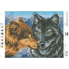 А4Н_393 Волки. Схема для вышивки бисером ТМ Virena