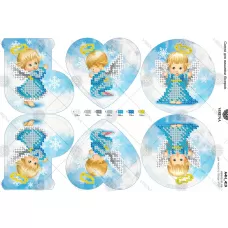 А4Н_419 Новогодние игрушки. Схема для вышивки бисером ТМ Virena 
