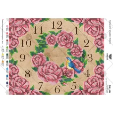 А4Н_446 Часы. Схема для вышивки бисером TM Virena