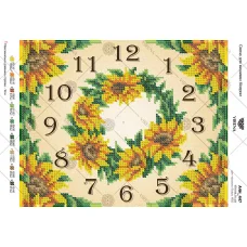 А4Н_447 Часы. Схема для вышивки бисером TM Virena