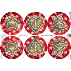 А4Н_481 Новогодняя игрушка. Схема для вышивки бисером. TM Virena