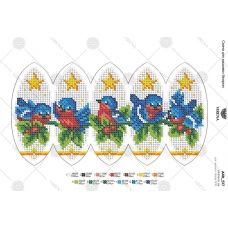 А4Н_517 Новогодние игрушки. Схема для вышивки бисером ТМ Virena