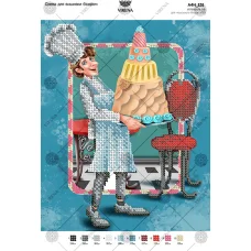 А4Н_131 Кондитер. Схема для вышивки бисером ТМ Virena