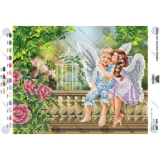 А4Н_139 Ангелочки. Схема для вышивки бисером ТМ Virena