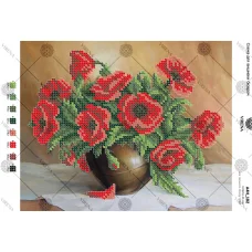 А4Н_182 Маки. Схема для вышивки бисером ТМ Virena