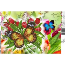 ВА-530а (А3) Бабочки. Схема для вышивки бисером БисерАрт