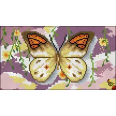 ФПК-5073 Бабочки в небесах (Кремовая). Схема для вышивки бисером Феникс