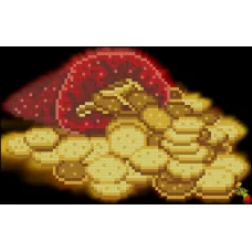 ФЧК-5176 Денежный талисман Бездонный красный кошелёк. Схема для вышивки бисером Феникс