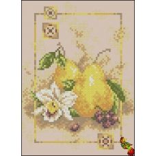 ФЧК-5117 Груши и орхидея. Схема для вышивки бисером Феникс