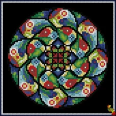 ФЧК-5183 Мандала Витраж судьбы. Схема для вышивки бисером Феникс