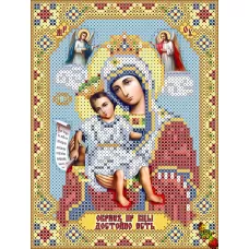 ИК5-0196 Богорордица Достойно есть. Схема для вышивки бисером Феникс