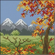 ФПК-5083 Осень в природе. Схема для вышивки бисером Феникс