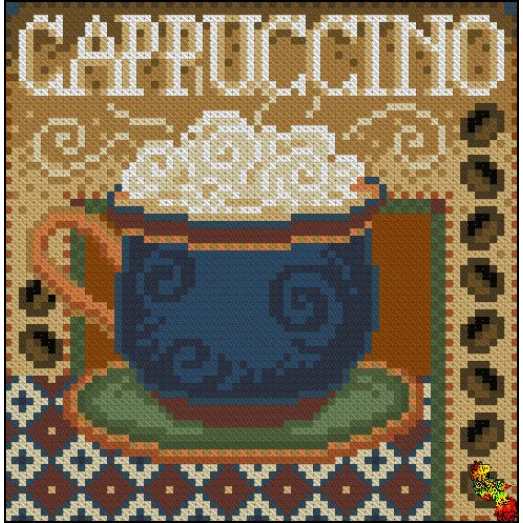 ФПК-5071 Пёстрое капучино. Схема для вышивки бисером Феникс 