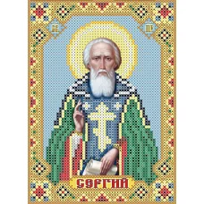 ИК5-0158 Сергий Радонежский. Схема для вышивки бисером Феникс