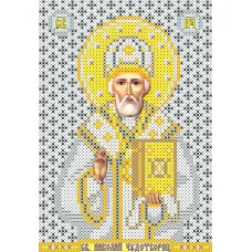 ИК5-0144(2) Святой Николай Чудотворец (серебро). Схема для вышивки бисером Феникс