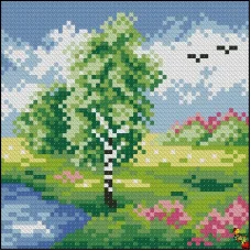 ФПК-5080 Весна в природе. Схема для вышивки бисером Феникс