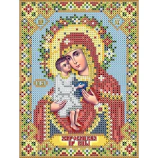 ИК5-0173 Жировицкая икона БМ. Схема для вышивки бисером Феникс