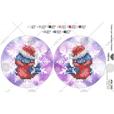 А5Н_290 Новогодняя игрушка. Схема для вышивки бисером. TM Vire22na