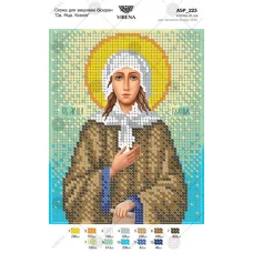 А5Р_223 Св. Ксения. Схема  для вышивки бисером. TM Virena