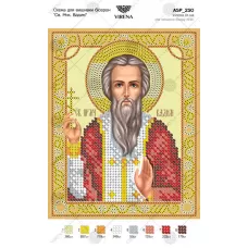 А5Р_230 Св. Вадим (золото). Схема  для вышивки бисером. TM Virena