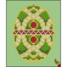 ФЧК-6114 Драгоценное яйцо изумруд. Схема для вышивки бисером Феникс