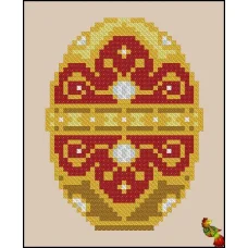 ФЧК-6113 Драгоценное яйцо рубин. Схема для вышивки бисером Феникс