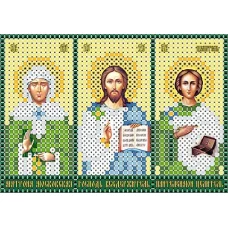 ИК6-0046 Иконостас Целебный. Схема для вышивки бисером Феникс