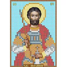 ИК6-0069 Иоанн Воин (Иван, Ян). Схема для вышивки бисером Феникс