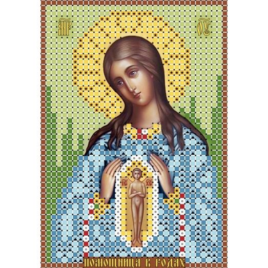 ИК6-0041 Богородица Помощница в родах. Схема для вышивки бисером Феникс