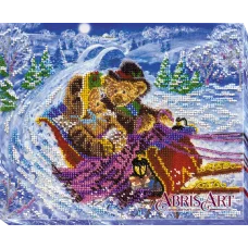 АВ-524 Мчатся санки. Набор для вышивки бисером. Абрис Арт