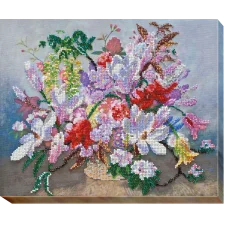 АВ-474 Сиреневые сумерки. Набор для вышивки бисером на художественном холсте. Абрис Арт