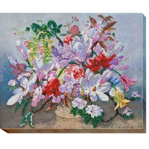 АВ-474 Сиреневые сумерки. Набор для вышивки бисером на художественном холсте. Абрис Арт