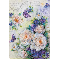 АВ-716 Цветы.  Набор для вышивки бисером. Абрис Арт