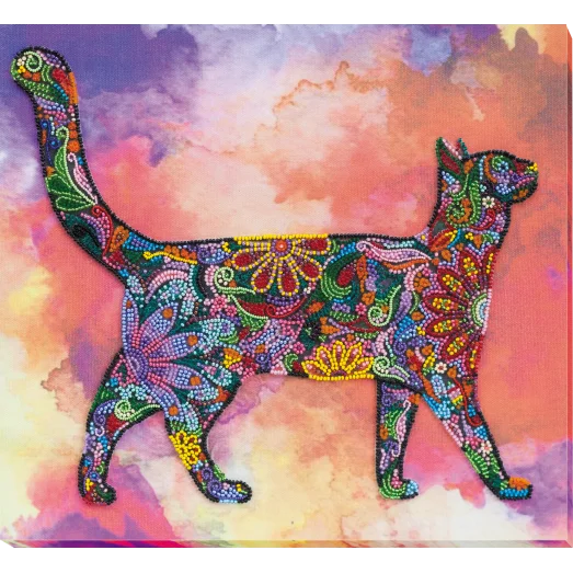 АВ-731 Прогулка по закату. Набор для вышивки бисером на художественном холсте. Абрис Арт